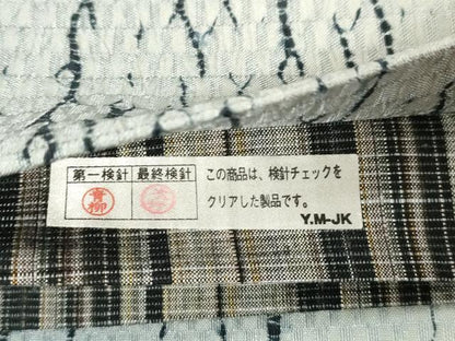 平和屋着物●両面 全通柄袋帯 杢目絞り 正絹 逸品 CABC4778dy