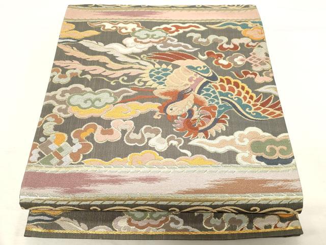 平和屋着物●六通柄袋帯 綾錦 有栖川綴錦文 金糸 正絹 逸品 CABC4790dy