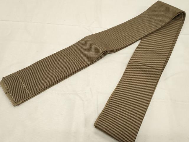 平和屋着物●男性 本場筑前博多織 角帯 縞 正絹 逸品 CABC4796dy