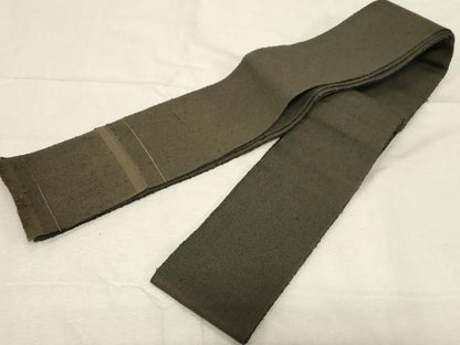 平和屋着物●男性 両面 角帯 紬地 縞 正絹 逸品 CABC4798dy