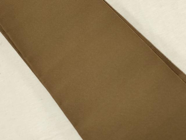 平和屋着物●男性 爪掻き本綴れ 角帯 灰茶色 正絹 逸品 CABC4799dy