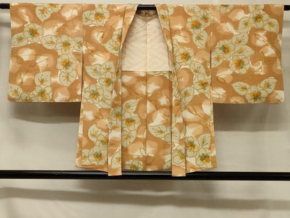 平和屋着物＃羽織　草花文　暈し染め　正絹　逸品　CABC4913in