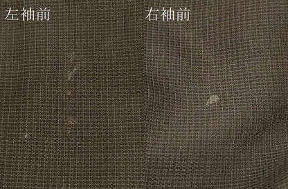 平和屋着物＃男性　長羽織　格子柄　正絹　逸品　CABC4925in