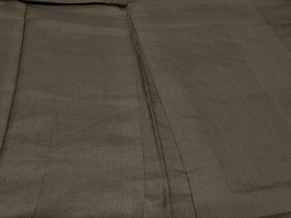 平和屋着物＃男性　長羽織　格子柄　正絹　逸品　CABC4925in