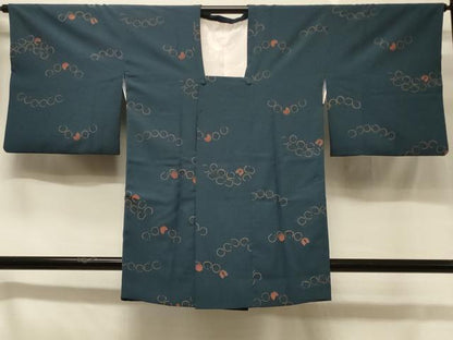 平和屋着物＃道行コート 舞花文 正絹 逸品 CABC4937in