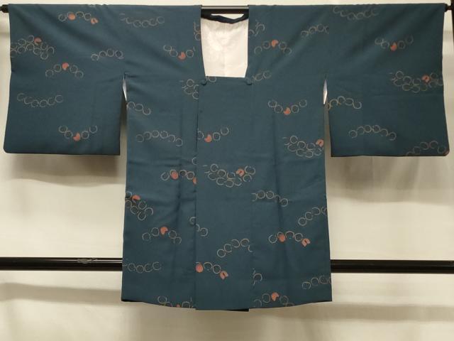 平和屋着物＃道行コート 舞花文 正絹 逸品 CABC4937in