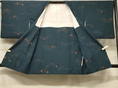 平和屋着物＃道行コート 舞花文 正絹 逸品 CABC4937in