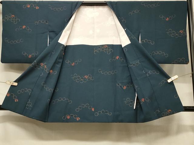 平和屋着物＃道行コート 舞花文 正絹 逸品 CABC4937in