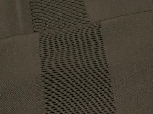 平和屋着物＃道行コート　間道　黒地　高島屋扱い　正絹　逸品　CABC4982in