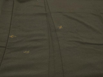 平和屋着物＃羽織　寿光織　飛鳥文　黒地　金糸　正絹　逸品　CABC5039in