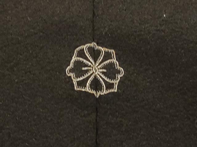 平和屋着物＃羽織　寿光織　飛鳥文　黒地　金糸　正絹　逸品　CABC5039in