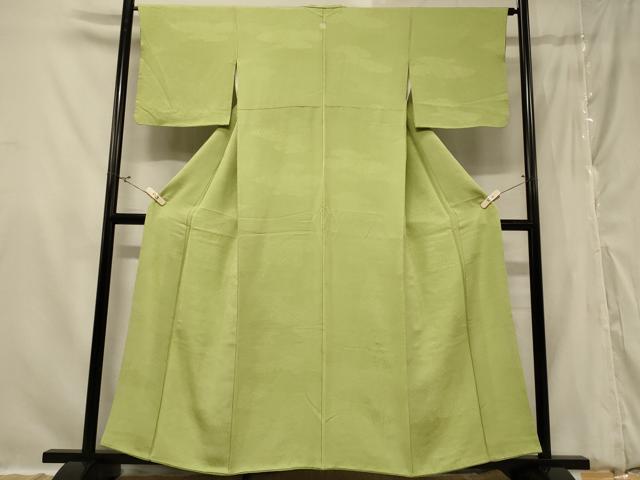 平和屋着物●上質な色無地　雲重ね吉祥花地紋　丁子染色　正絹　逸品　AABF9579ph 2026年最新】Yahoo!オークション -平和屋 着物 無地(色無地)の中古品
