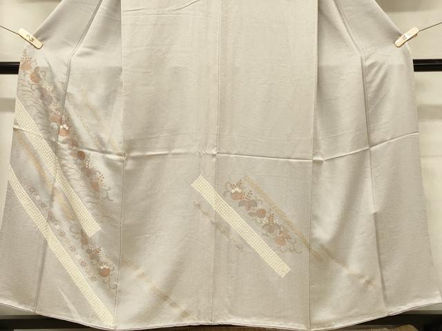 平和屋着物■訪問着 駒刺繍 絞り 草花文 金彩 正絹 逸品 CABC5087in