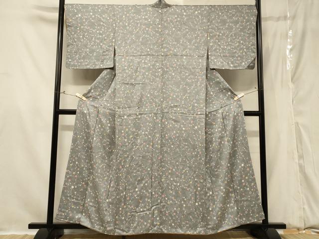 平和屋着物■上質な小紋 舞花文 正絹 逸品 CABC5101in