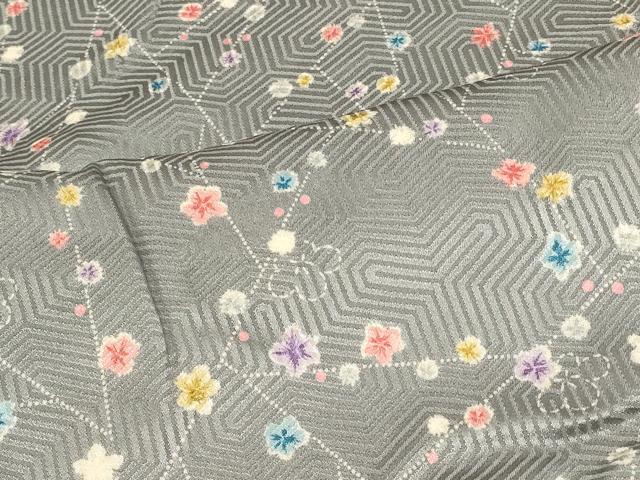 平和屋着物■上質な小紋 舞花文 正絹 逸品 CABC5101in