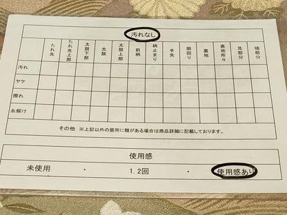 平和屋着物◎六通柄袋帯　立波草花文　金糸　正絹　逸品　CABC5117in