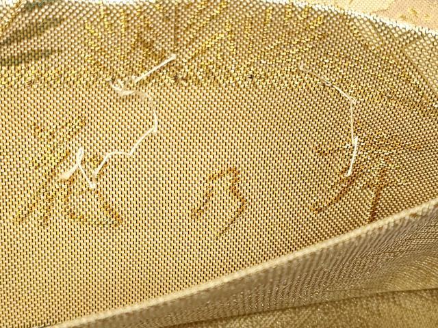 平和屋着物◎佐賀錦　六通柄袋帯　九百錦　花乃舞　金糸　正絹　逸品　CABC5135in