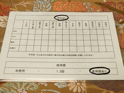 平和屋着物◎六通柄袋帯　唐織　草花文　金糸　正絹　逸品　CABC5142in