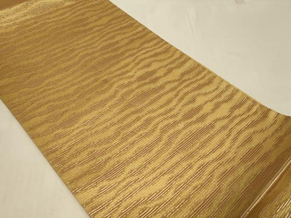 平和屋着物◎六通柄袋帯　霞文　金糸　正絹　逸品　CABC5148in