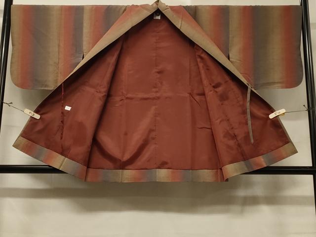 平和屋着物＃道中着　変わり間道　暈し染め　正絹　逸品　CABF1414in 平和屋着物＃道中着 間道 暈し染め 正絹 逸品 CABC5168in