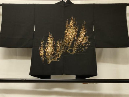 平和屋着物＃羽織 寿光織 枝花文 金糸 正絹 逸品 CABC5190in
