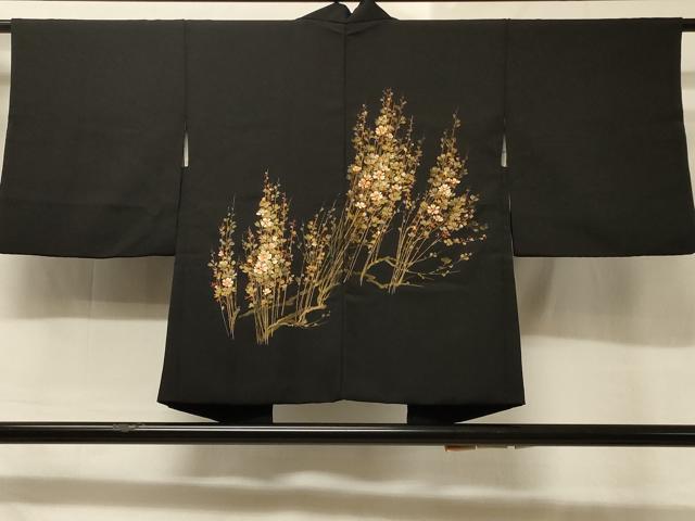 平和屋着物＃羽織 寿光織 枝花文 金糸 正絹 逸品 CABC5190in