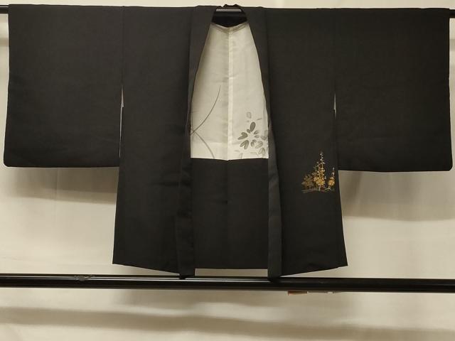 平和屋着物＃羽織 寿光織 枝花文 金糸 正絹 逸品 CABC5190in
