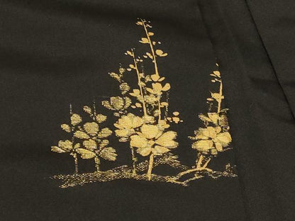平和屋着物＃羽織 寿光織 枝花文 金糸 正絹 逸品 CABC5190in