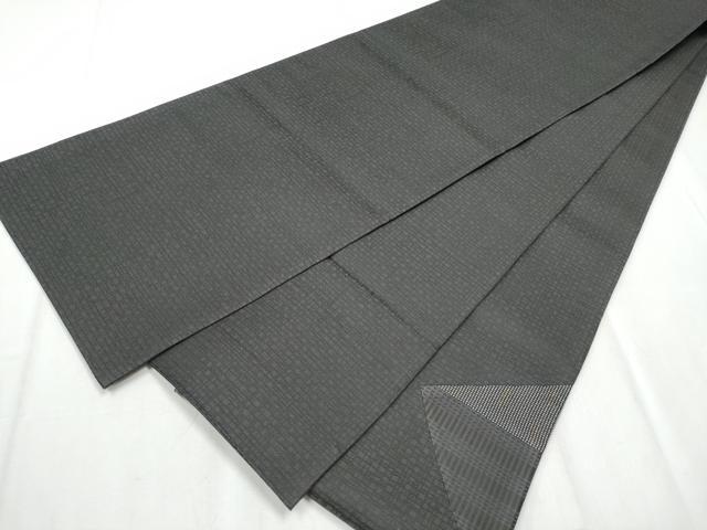 平和屋着物●太鼓柄袋帯 切嵌 吉祥文 黒地 正絹 逸品 未使用 CABC5209hy