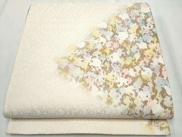 平和屋着物●太鼓柄袋帯 作家物 霞文 正絹 逸品 CABC5210hy