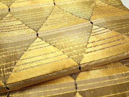 平和屋着物●ひなや工房 くむ・あむ・おる 伊豆蔵明彦 佐賀錦 六通柄袋帯 手織 鱗文様 証紙付き 上代35万 正絹 逸品 未使用 CABC5221hy