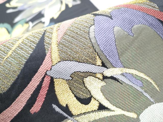 平和屋着物●六通柄袋帯 粋浪漫 金銀糸 正絹 逸品 CABC5242hy