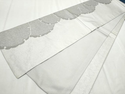 平和屋着物●全通柄袋帯　雪輪鹿の子文　正絹　逸品　CABC5245hy