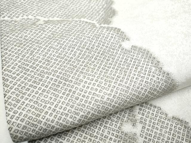 平和屋着物●全通柄袋帯　雪輪鹿の子文　正絹　逸品　CABC5245hy