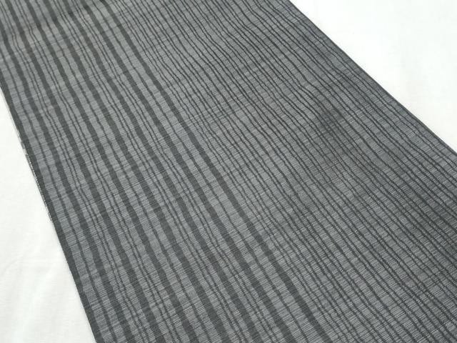 平和屋着物●両面 全通柄袋帯 紬地 幾何学文様 正絹 逸品 未使用 CABC5276hy