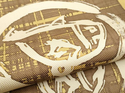平和屋着物●太鼓柄袋帯 ろうけつ染 魚丸文 正絹 逸品 CABC5277hy