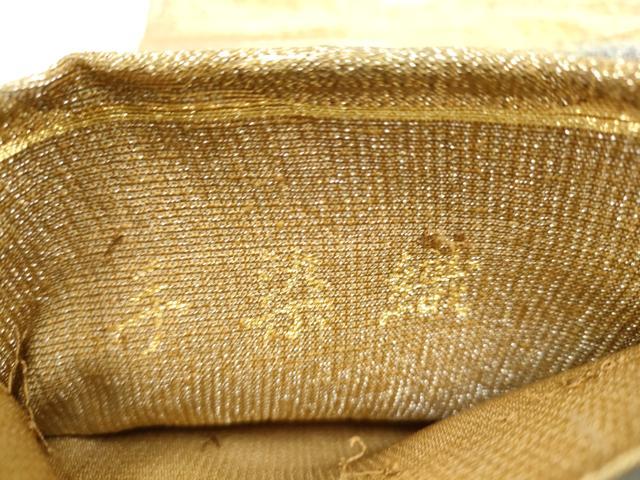 平和屋着物●六通柄袋帯 草木染 手染織 霞文 金糸 正絹 逸品 CABC5305hy