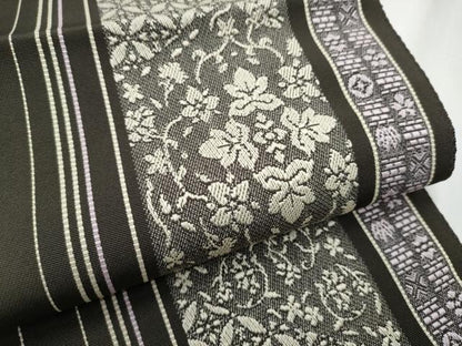 平和屋着物●博多帯　八寸名古屋帯　花間道　CABC5319hy