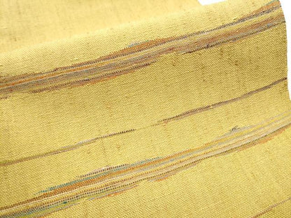 平和屋着物●八寸名古屋帯 紬地 霞文 正絹 逸品 CABC5354hy