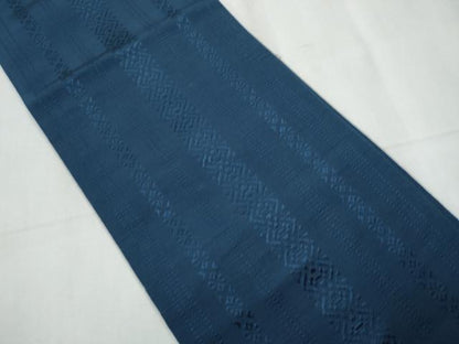平和屋着物●本場筑前博多織 両面 半幅帯 花間道 献上 正絹 逸品 CABC5361hy