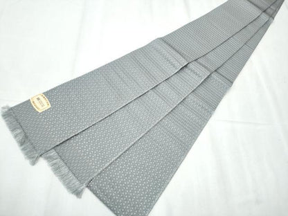 平和屋着物●男性 本場筑前博多織 角帯 宝来織 よろけ縞 正絹 逸品 CABC5365hy