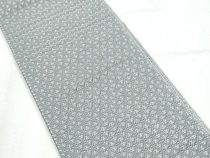 平和屋着物●男性 本場筑前博多織 角帯 宝来織 よろけ縞 正絹 逸品 CABC5365hy