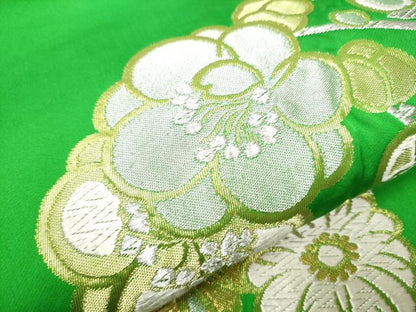 平和屋着物●西陣 川島織物 太鼓柄 本袋帯 花丸文 金銀糸 正絹 逸品 CABC5369hy