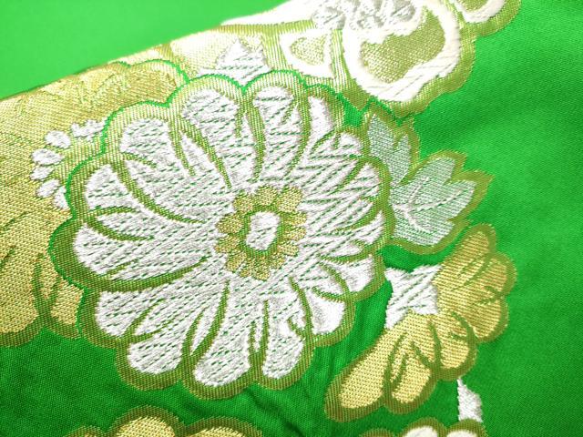 平和屋着物●西陣 川島織物 太鼓柄 本袋帯 花丸文 金銀糸 正絹 逸品 CABC5369hy