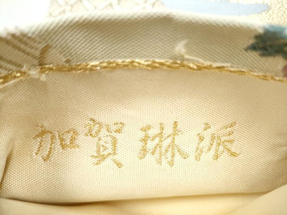 平和屋着物●六通柄袋帯 唐織 加賀琳派 抱一 正絹 逸品 CABC5384hy