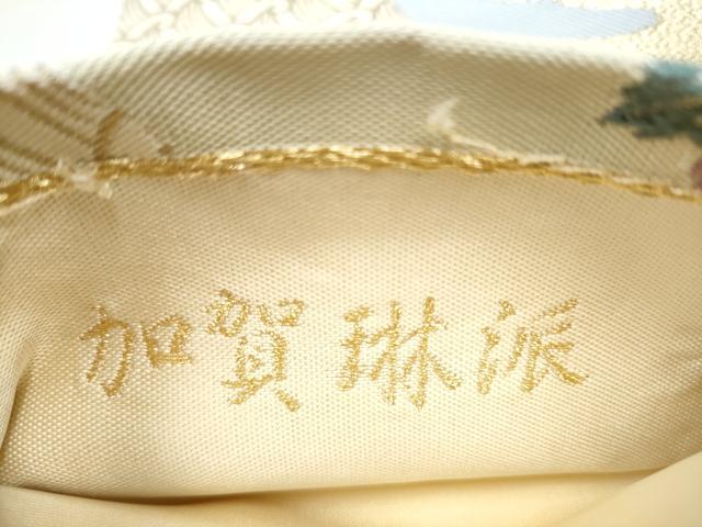 平和屋着物●六通柄袋帯 唐織 加賀琳派 抱一 正絹 逸品 CABC5384hy
