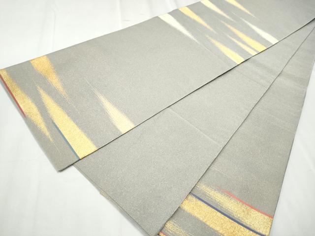 平和屋着物●爪掻き本綴れ 太鼓柄袋帯 霞文 金糸 正絹 逸品 CABC5385hy