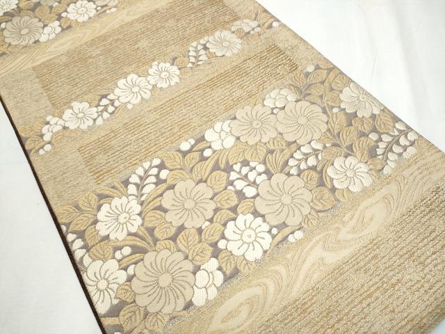 平和屋着物●両面 六通柄袋帯 唐織 辻が花 正絹 逸品 CABC5403hy