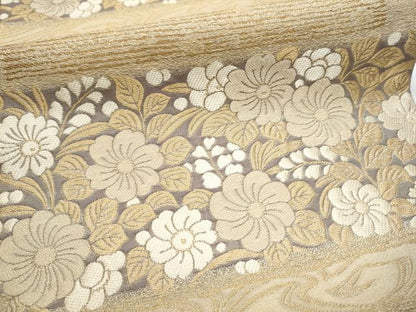 平和屋着物●両面 六通柄袋帯 唐織 辻が花 正絹 逸品 CABC5403hy