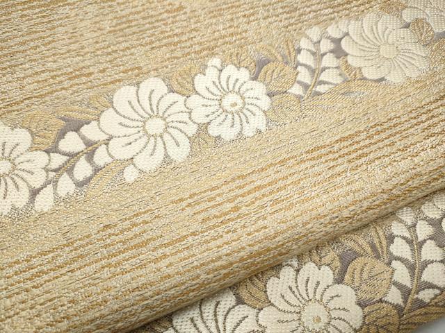 平和屋着物●両面 六通柄袋帯 唐織 辻が花 正絹 逸品 CABC5403hy